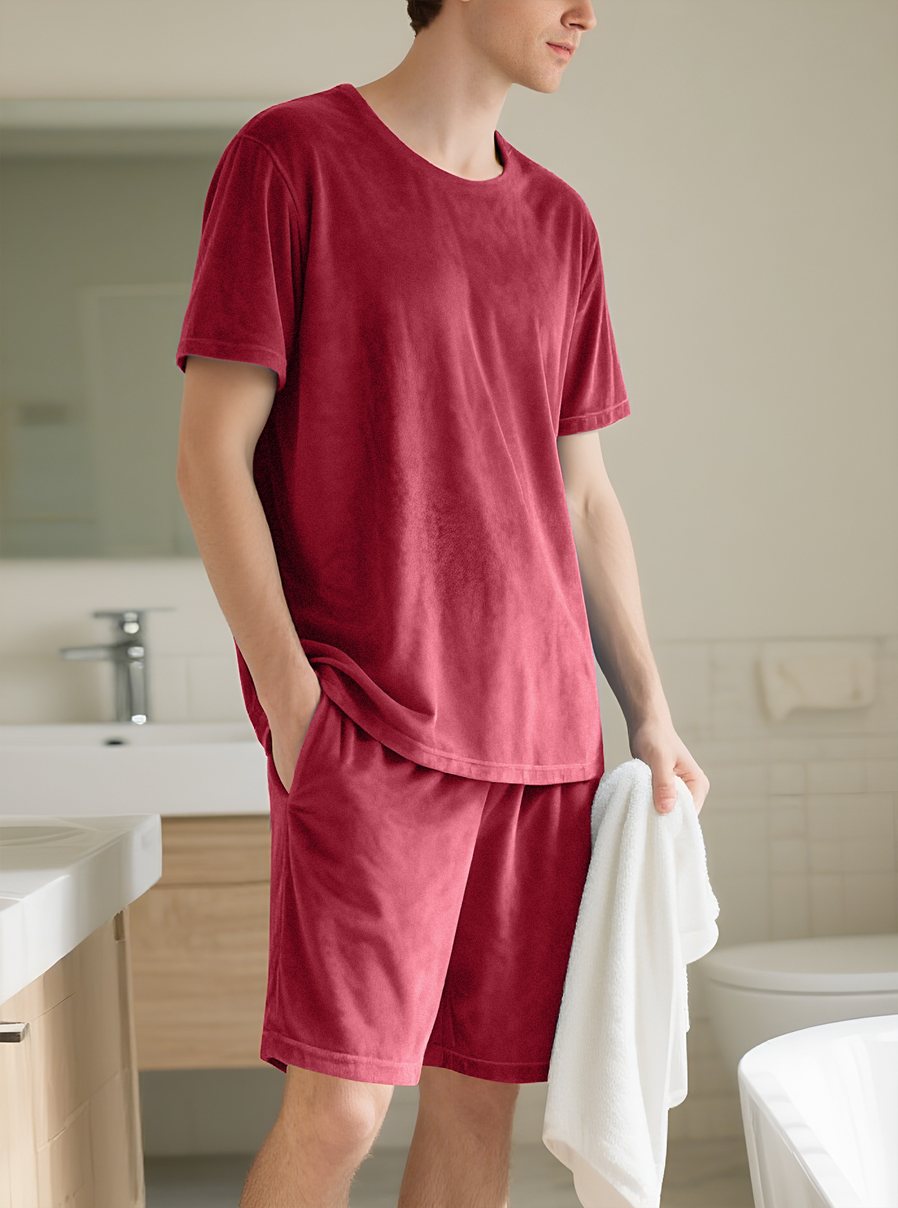 para hombre camisa & shorts Set