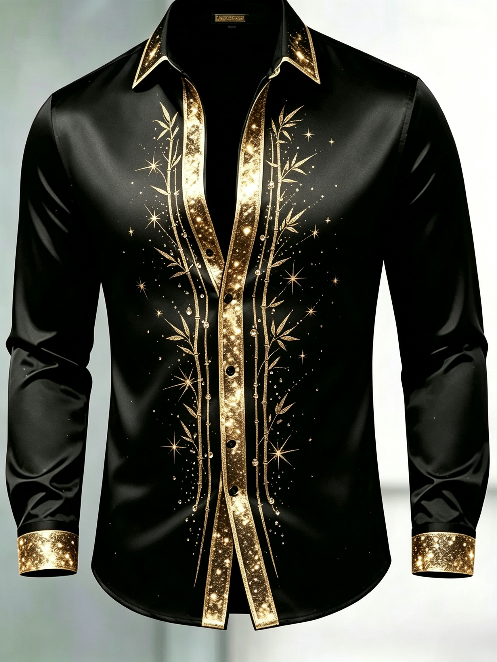 Camisa 28 Mansions Constellation de manga larga para hombre