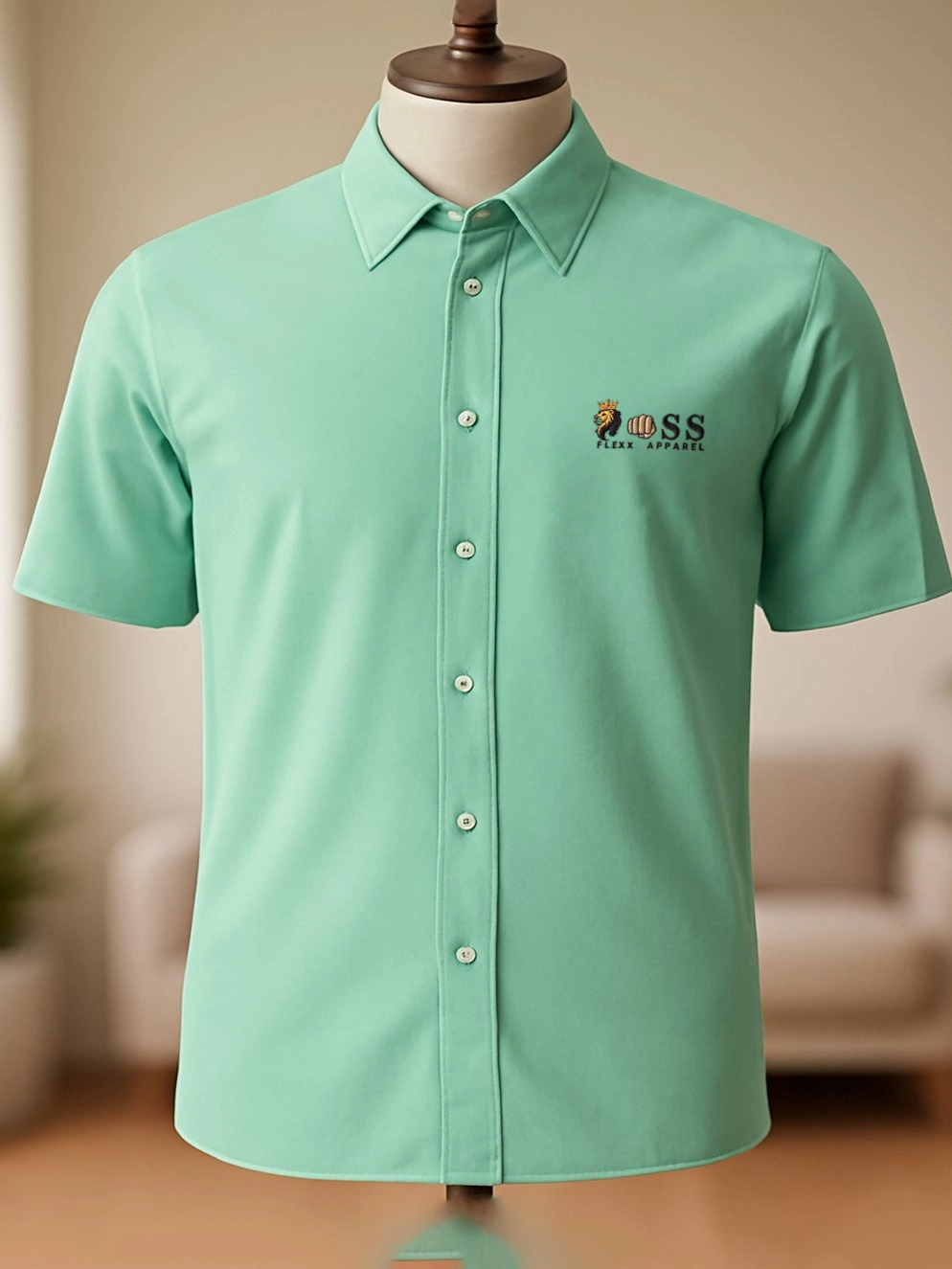 Camisa hawaiano painting design Mondrian style estampado de manga corta para hombre