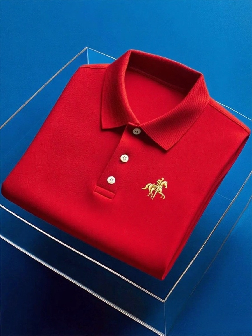 para hombre ejecutivo casual Button de manga corta camisa polo