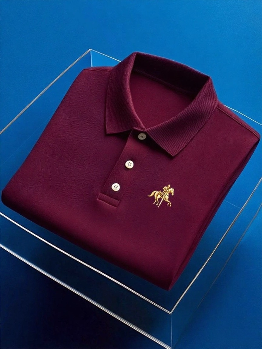 para hombre ejecutivo casual Button de manga corta camisa polo