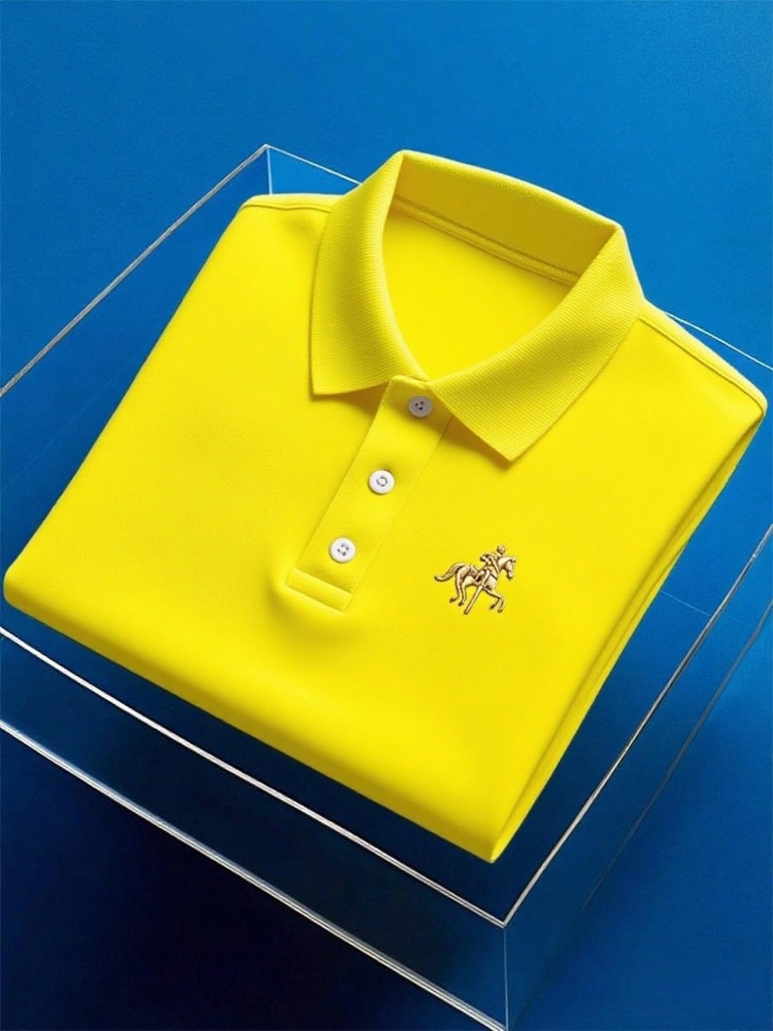 para hombre ejecutivo casual Button de manga corta camisa polo