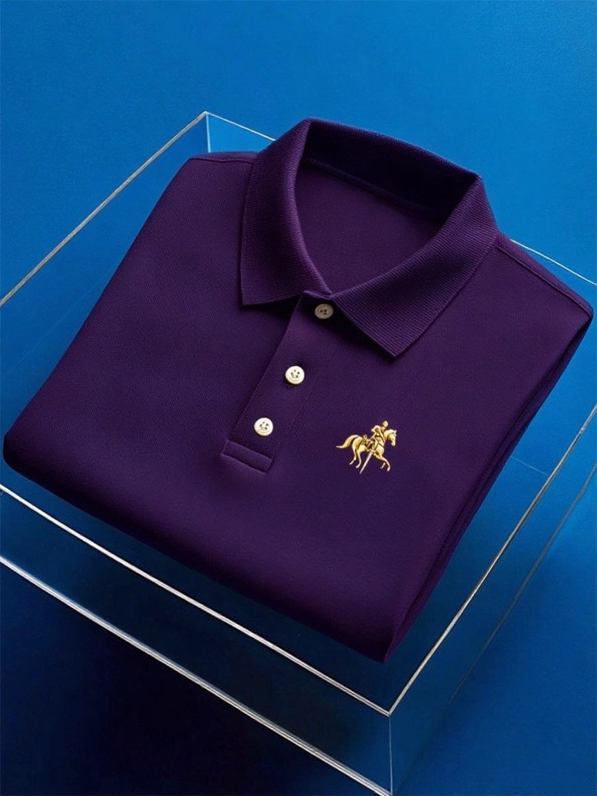 para hombre ejecutivo casual Button de manga corta camisa polo