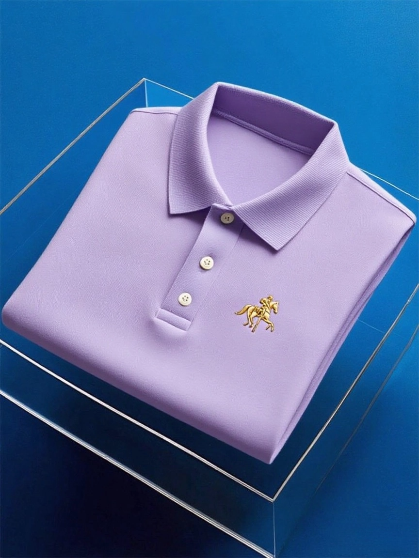 para hombre ejecutivo casual Button de manga corta camisa polo