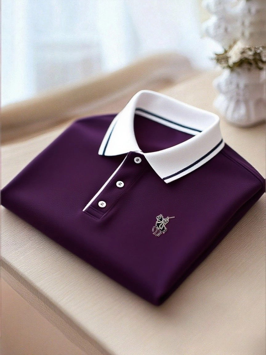para hombre ejecutivo casual Button de manga corta camisa polo