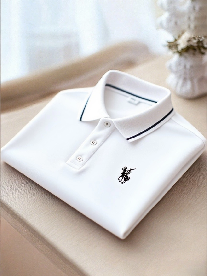 para hombre ejecutivo casual Button de manga corta camisa polo