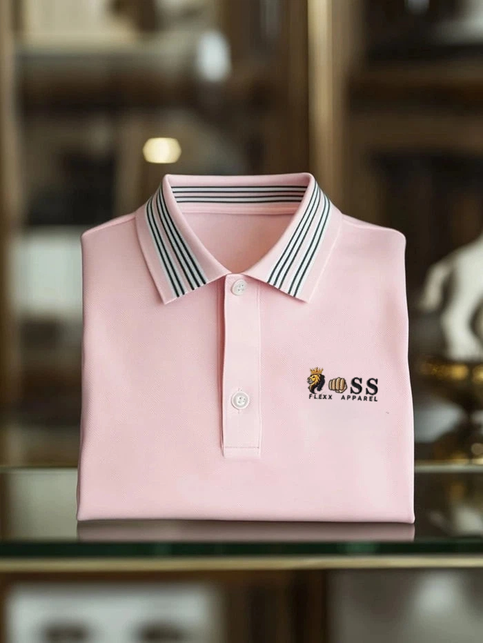 Camisa polo clásico ejecutivo Button de manga corta para hombre