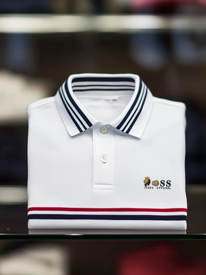 Camisa polo clásico ejecutivo Button de manga corta para hombre