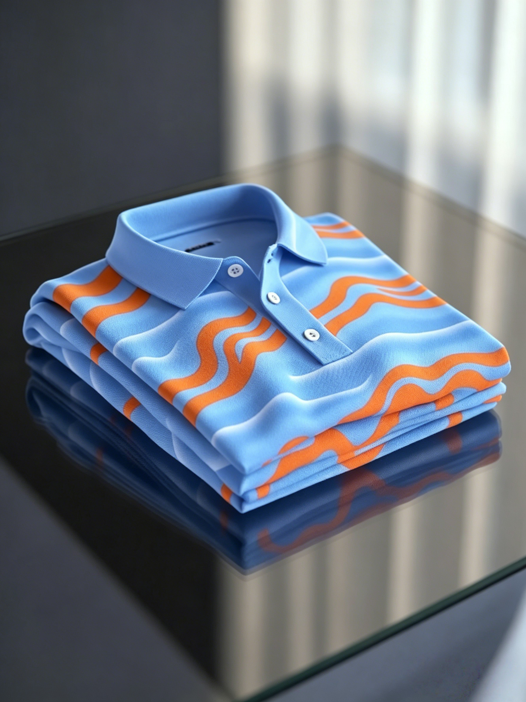 Camisa polo ejecutivo casual bordado Button de manga corta para hombre
