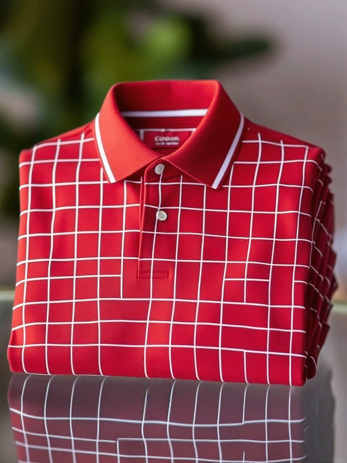 Camisa polo clásico ejecutivo Logo Button de manga corta para hombre