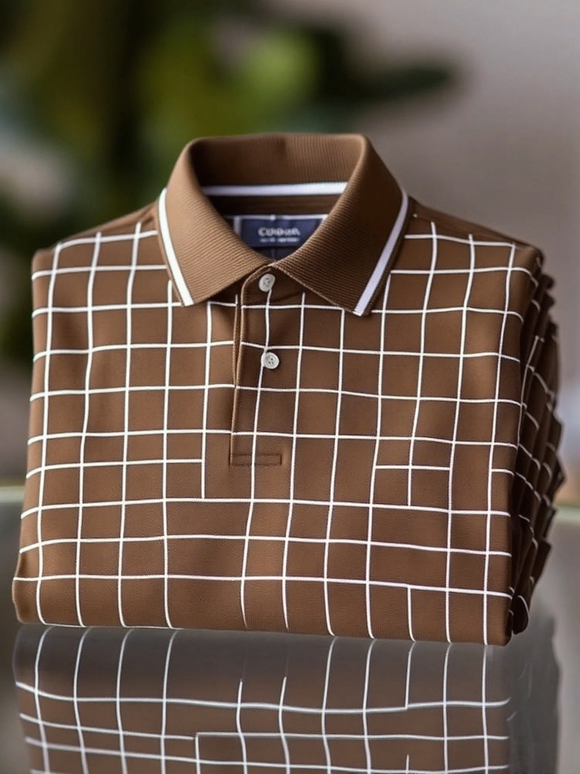 Camisa polo clásico ejecutivo Logo Button de manga corta para hombre