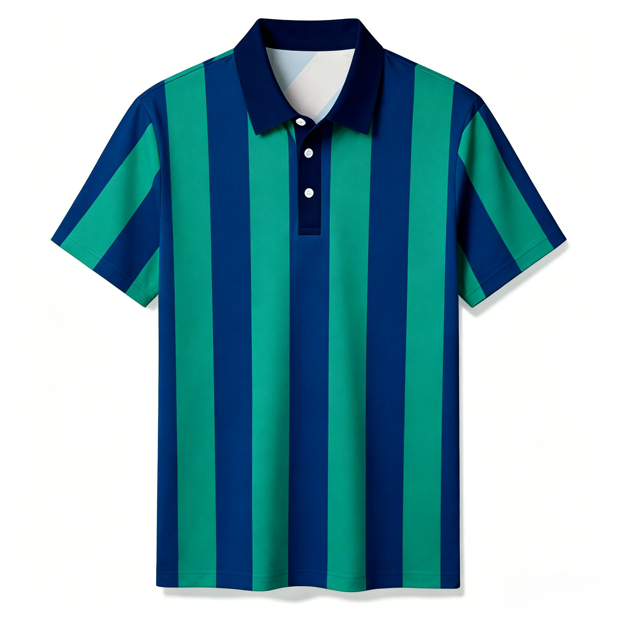 Camisa polo a rayas estampado para hombre