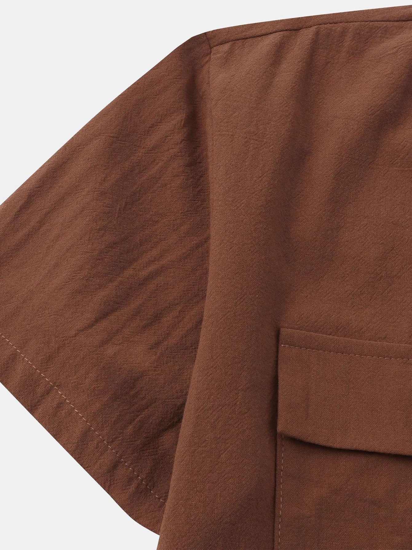 Camisa Man Button Up With Patch Pockets