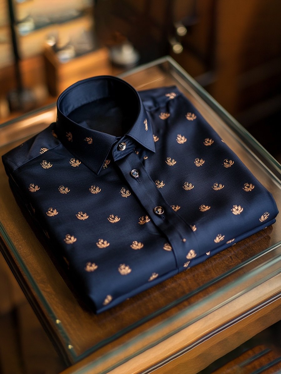 Camisa casual de manga larga para hombre