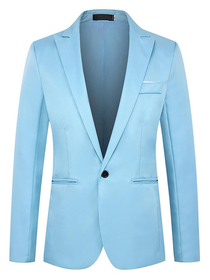 Saco formal Single-Button de corte entallado para hombre