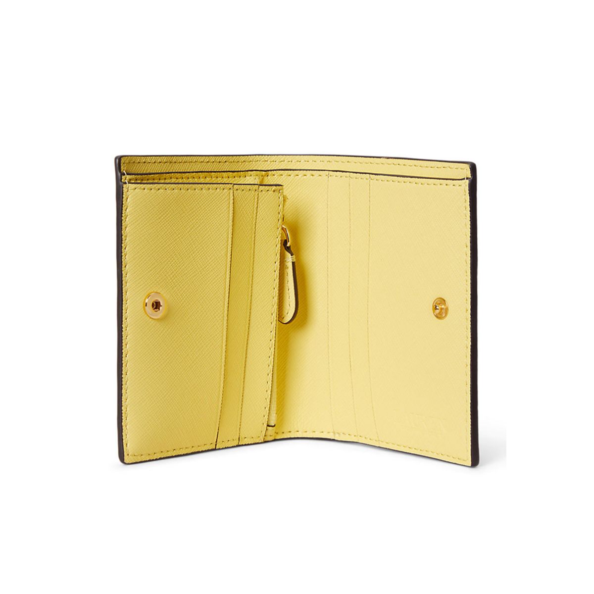 Crosshatch Leather Compact Wallet - 3