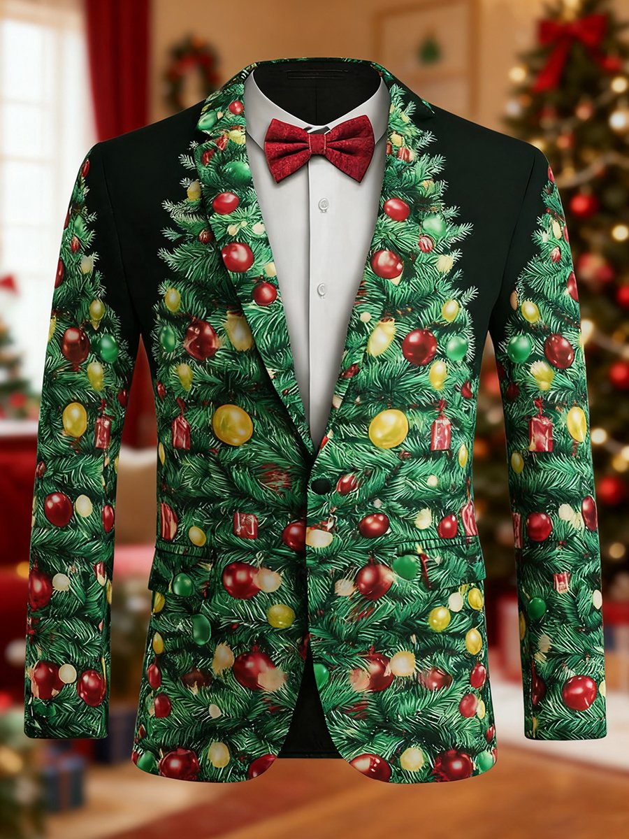 Ejecutivo casual Christmas Suit Outerwear para hombre