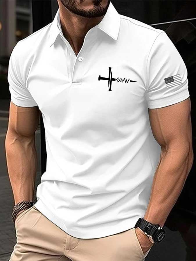 Camisa polo faith estampado para hombre