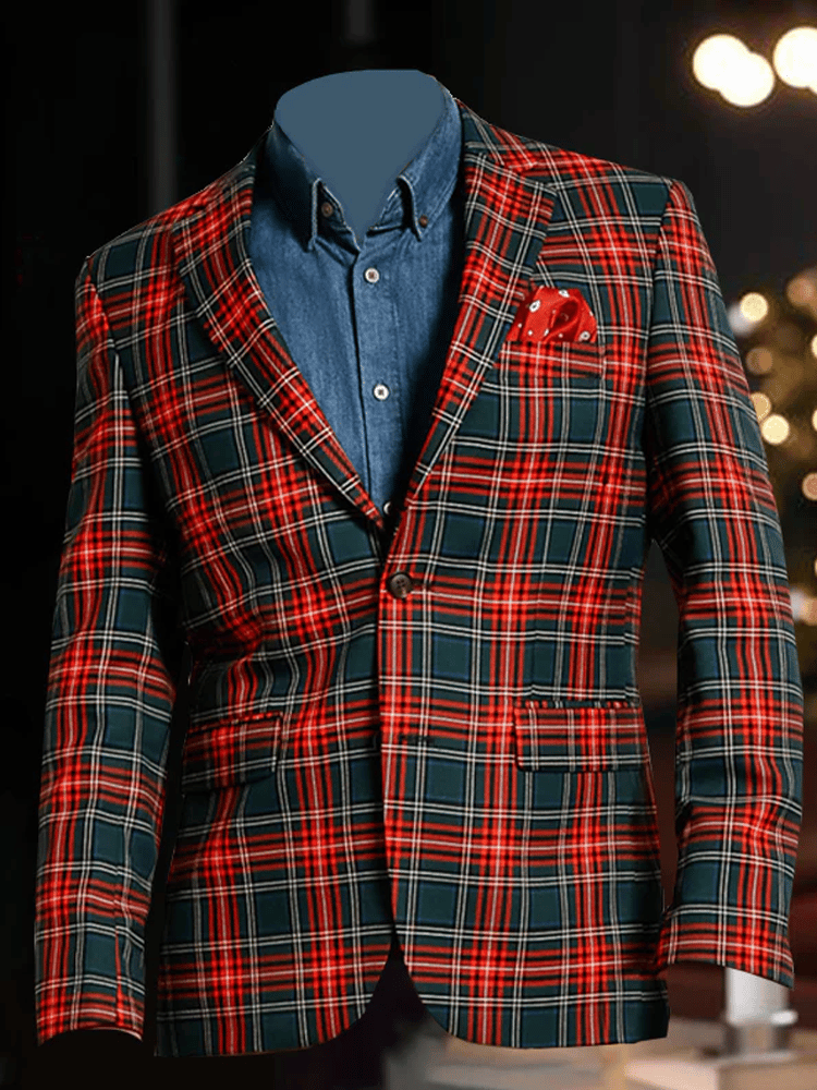 Saco Christmas Scottish diseño para hombre