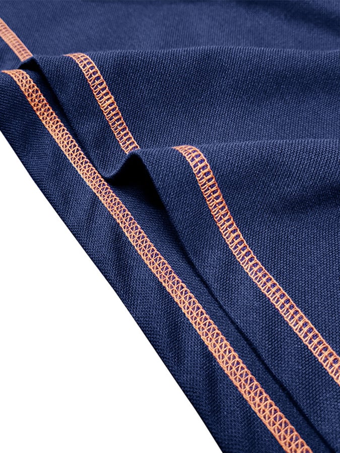 Camisa polo en bloques de coloring Polo cuello de manga corta para hombre