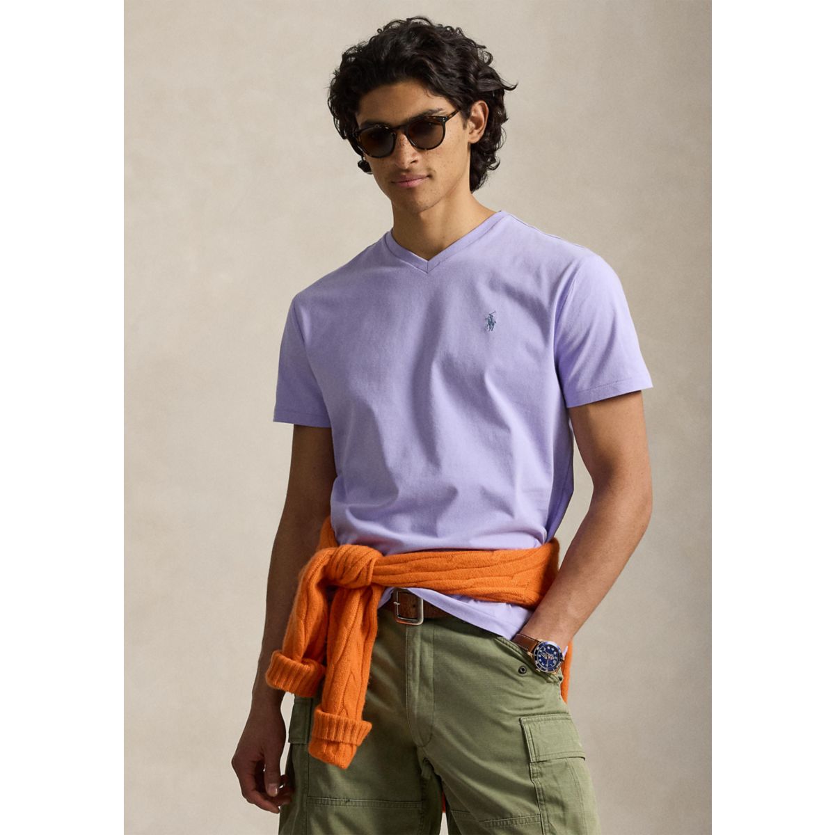 Classic Fit Jersey V-Neck T-Shirt - 12