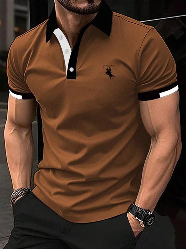 Camisa casual ejecutivo de moda polos para hombre