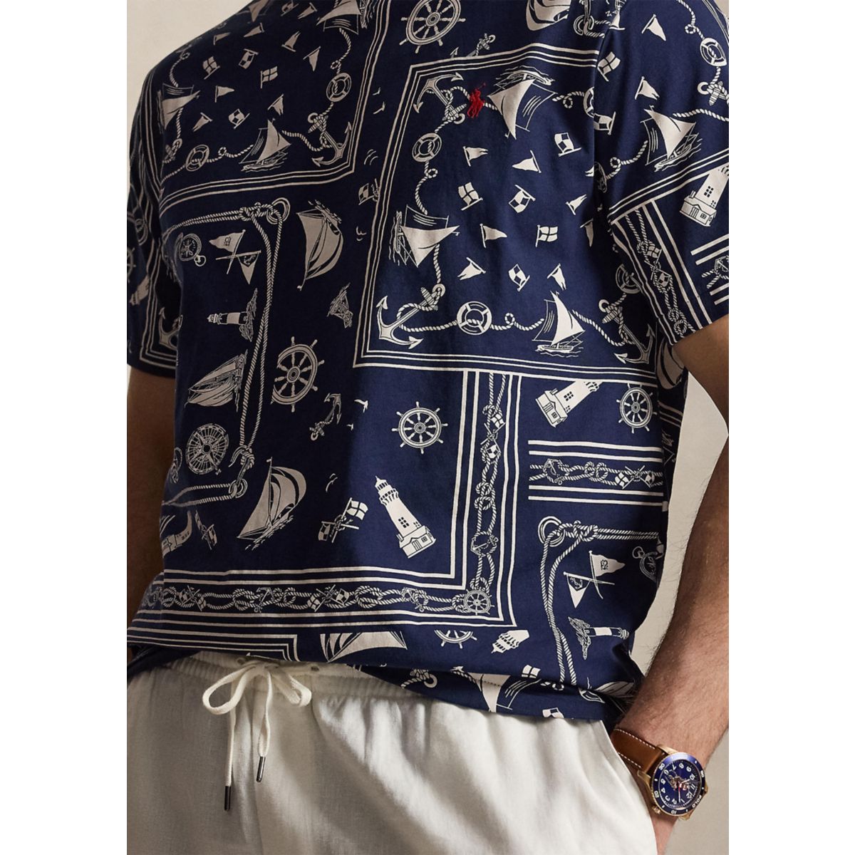 Big & Tall Bandana Jersey T-Shirt - 4