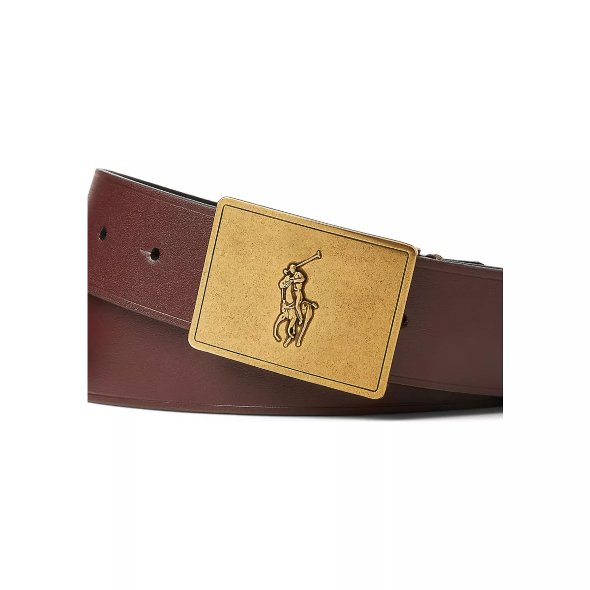 Pony Plaque Leather Belt - 2