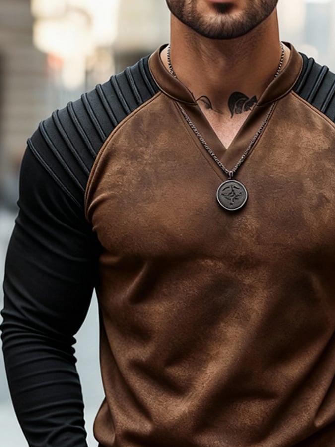 Camiseta vintage gamuza Patchpara trabajo para hombre