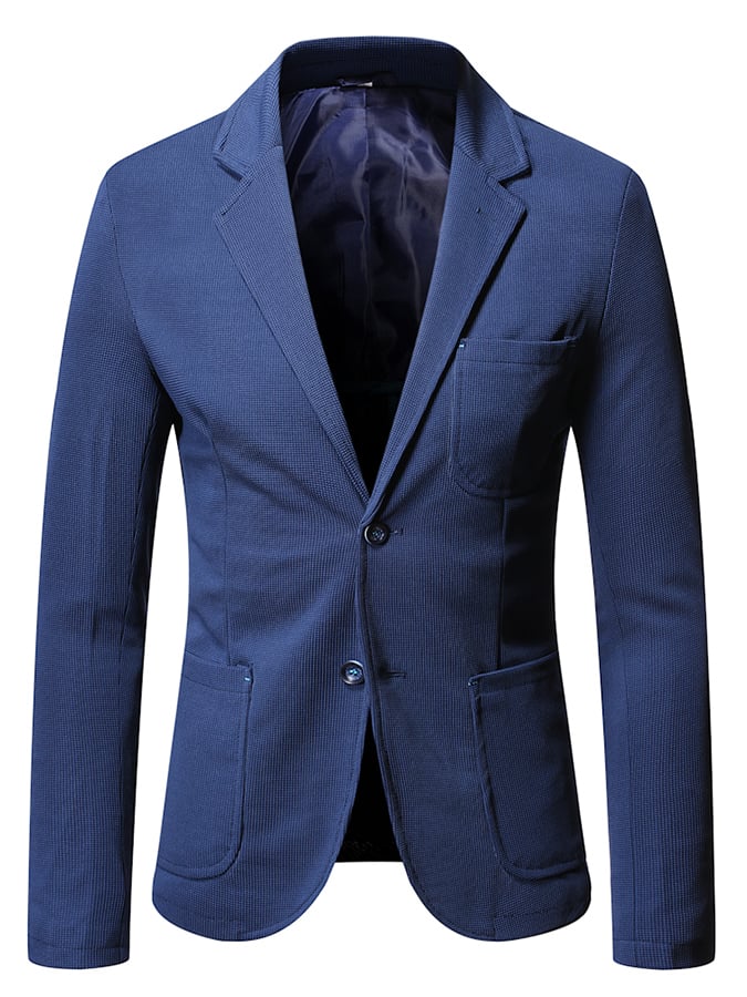 Saco casual de moda Two Button Waffle para hombre