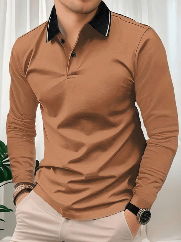 Camisa casual ejecutivo de moda polos para hombre