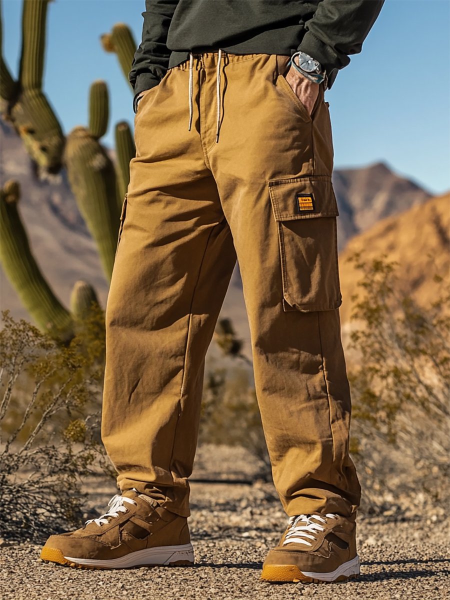 Vintage Multi-bolsillo Overalls para hombre