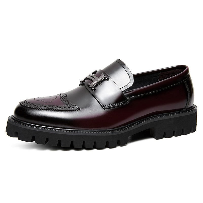 Zapatos ejecutivo casual cuero para hombre