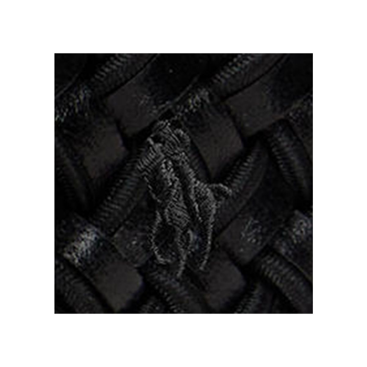 Leather & Braided Cord Woven Belt - 3