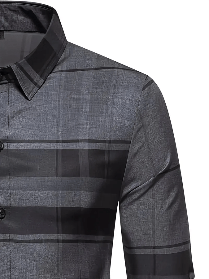 Camisa a cuadros ejecutivo casual para hombre