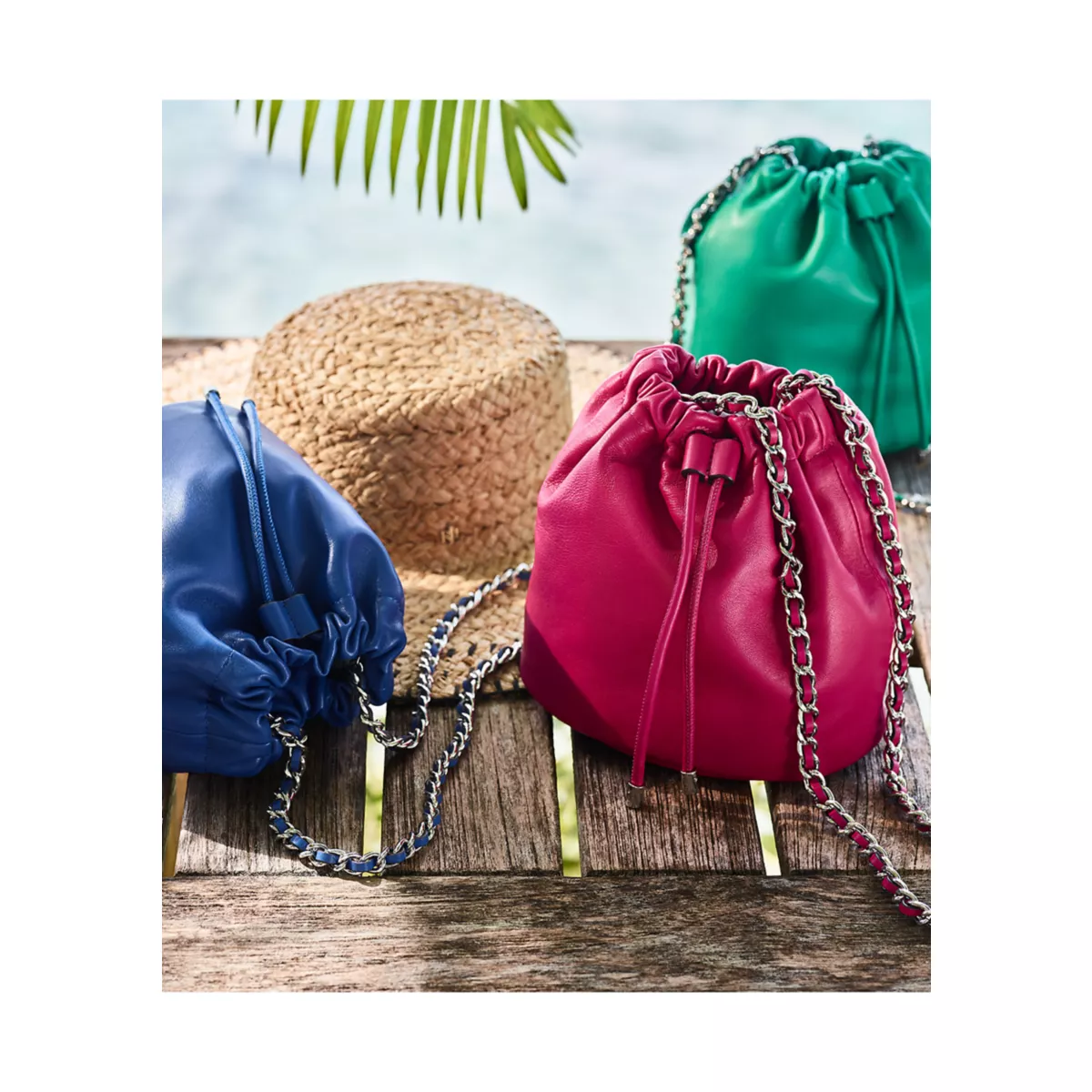 Nappa Leather Medium Emmy Bucket Bag - 8