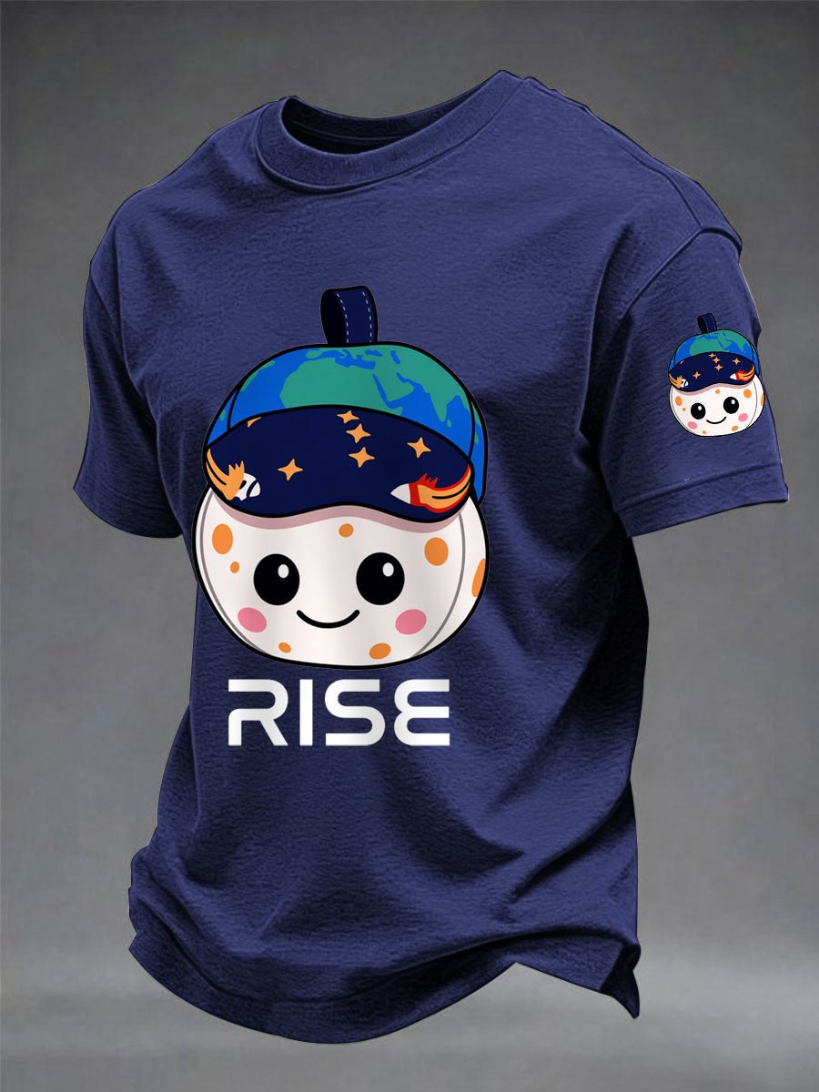 Camiseta Artemis II estampado casual para hombre
