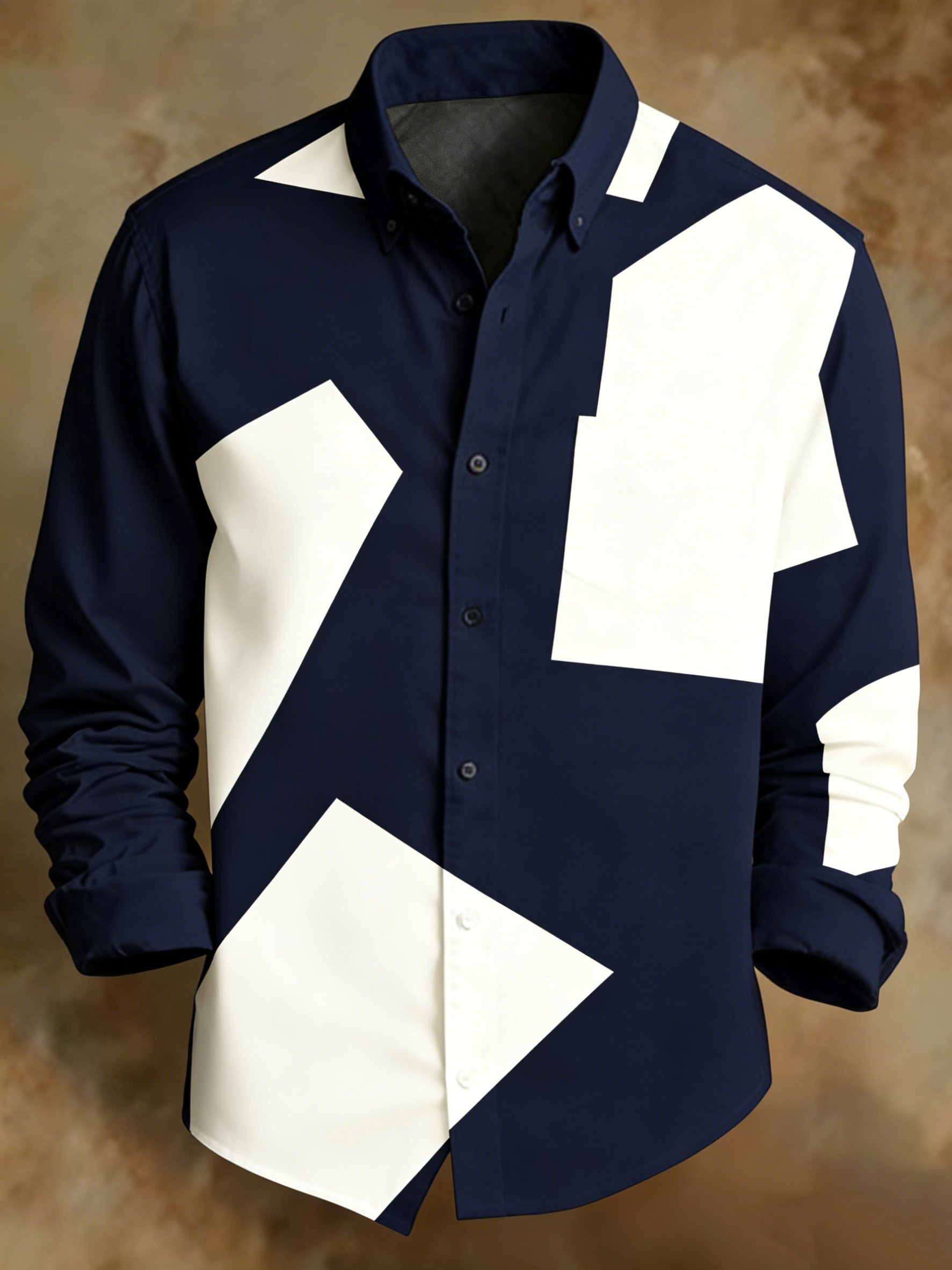 Retro Colorblock Princamiseta para hombre