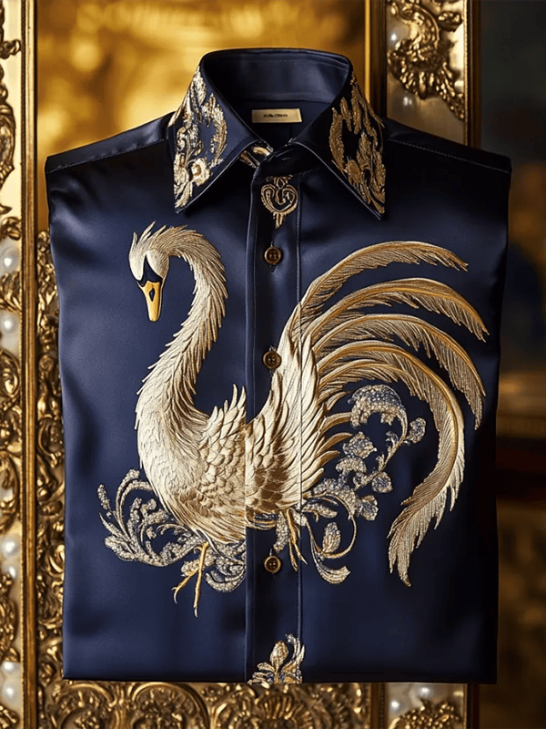Camisa de lujo Gorgeous de manga larga para hombre