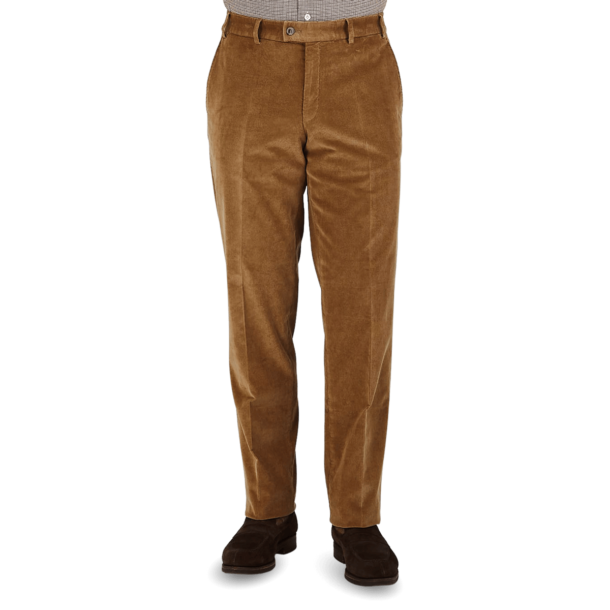 Light Brown de algodón pana Regular Fit Chinos