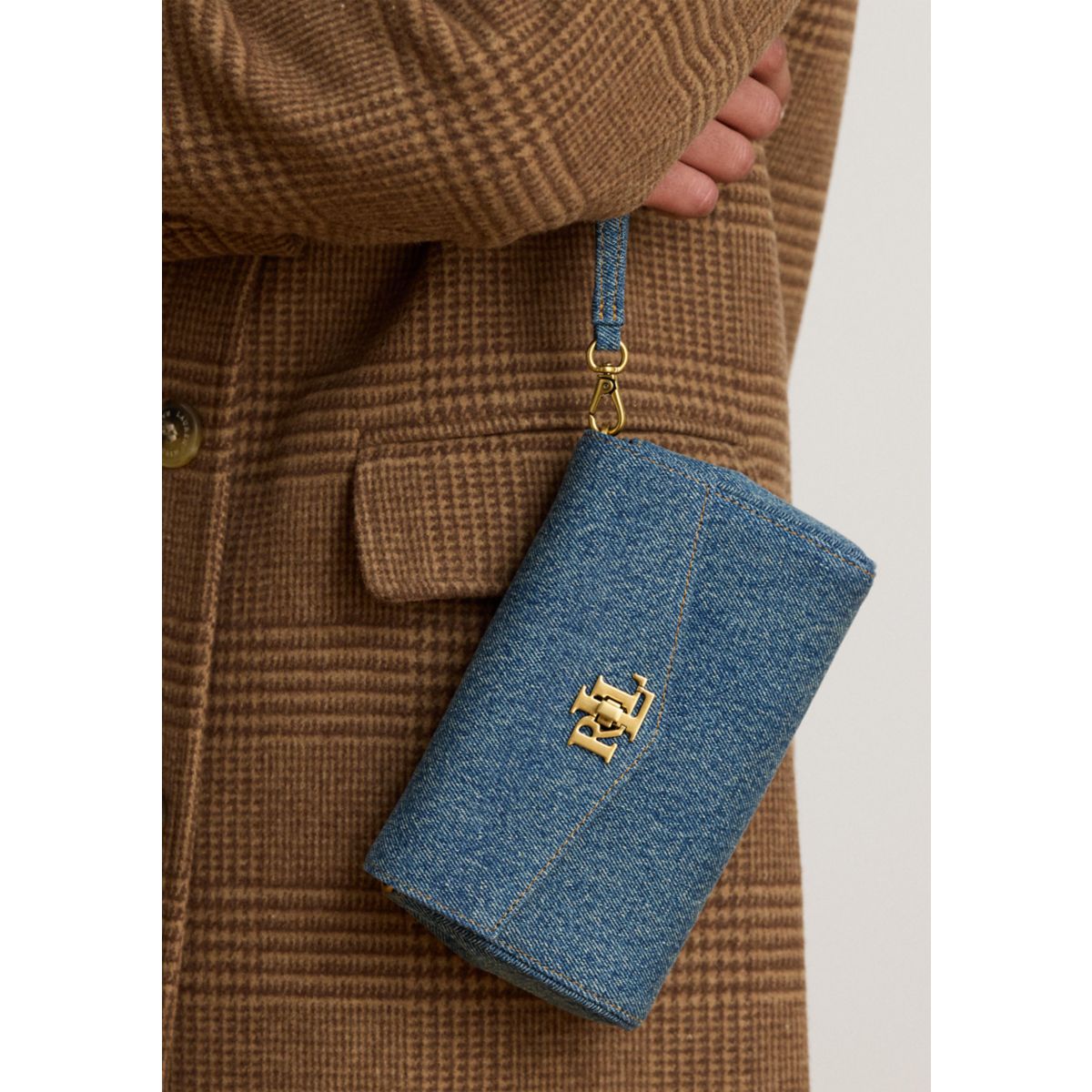 Washed Denim Tanner Crossbody Wallet - 2