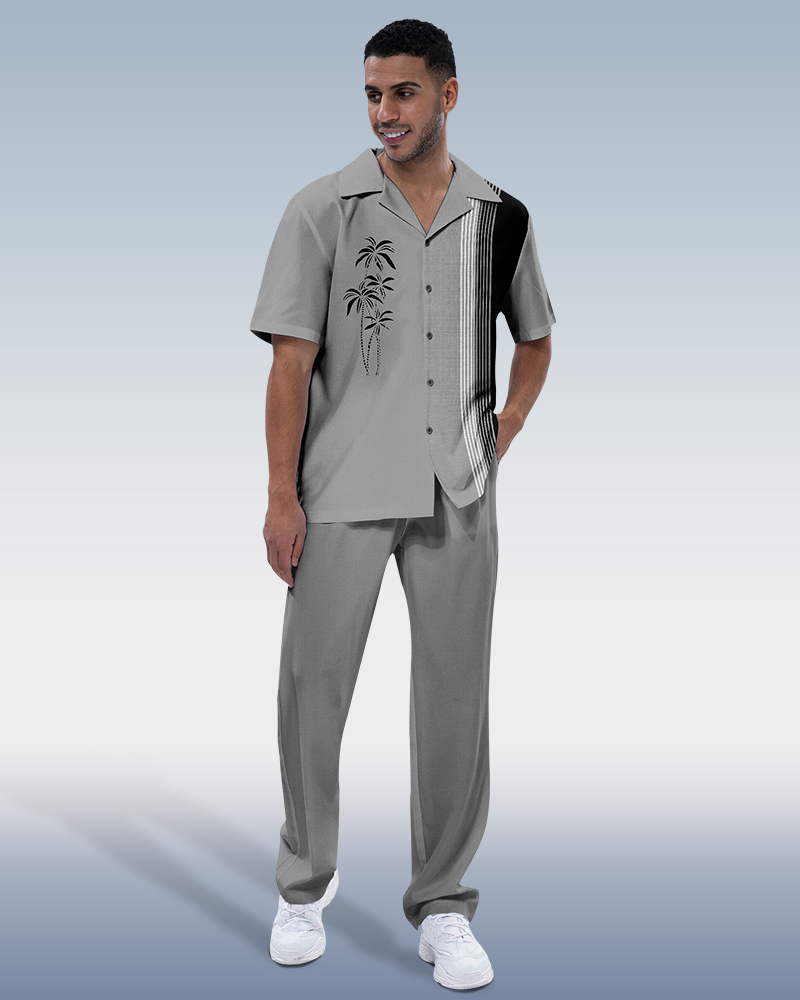 Rianmond Coco estampado de manga corta Walking Suit 230 para hombre