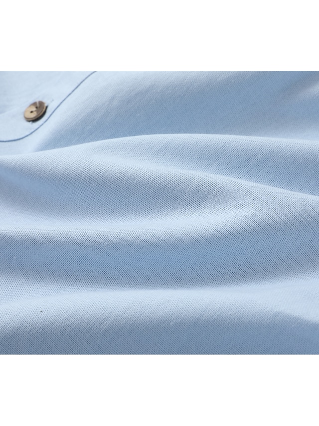 Camisa de lino camisa Calico camisa Beach Wear Button Up camisa Hooded camisa Plain casual para uso diario Black White Blue Green de manga larga Hooded Spring & Summer Clothing Apparel Buttons para hombre