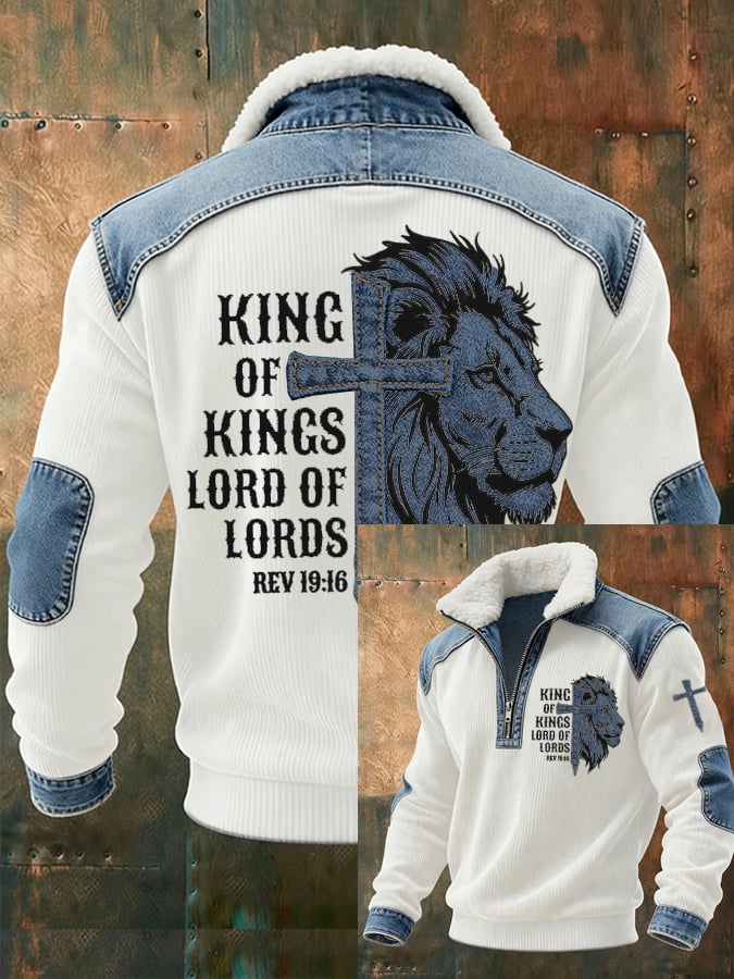 Sudadera Faith King Of Kings estampado -Fast Shipping para hombre