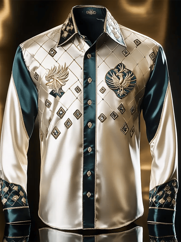 Camisa de lujo Gorgeous de manga larga para hombre
