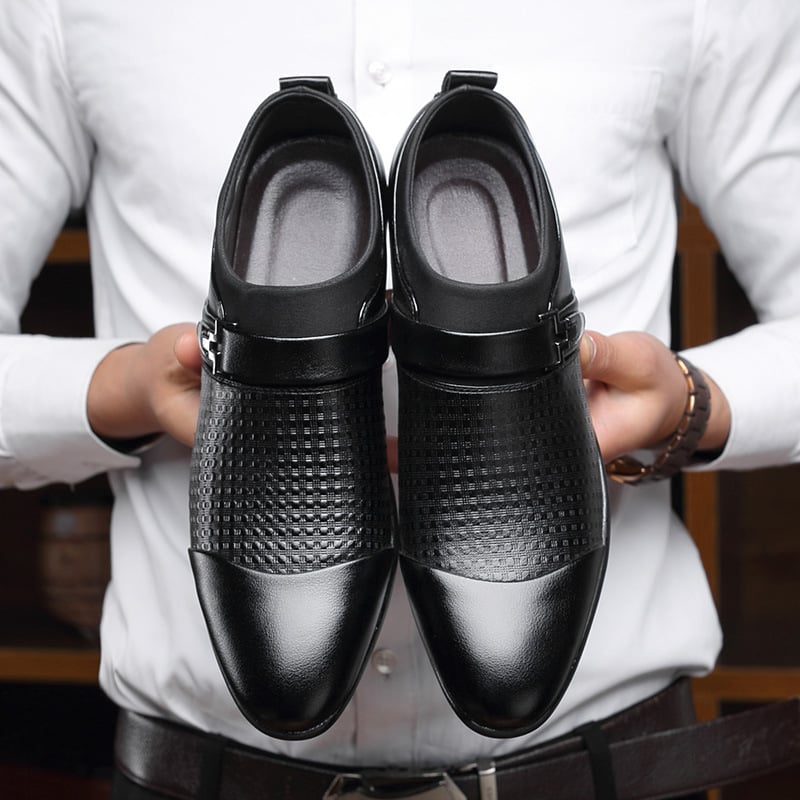 British Style Formal Wear ejecutivo Breathable Non-Slip Leather zapatos