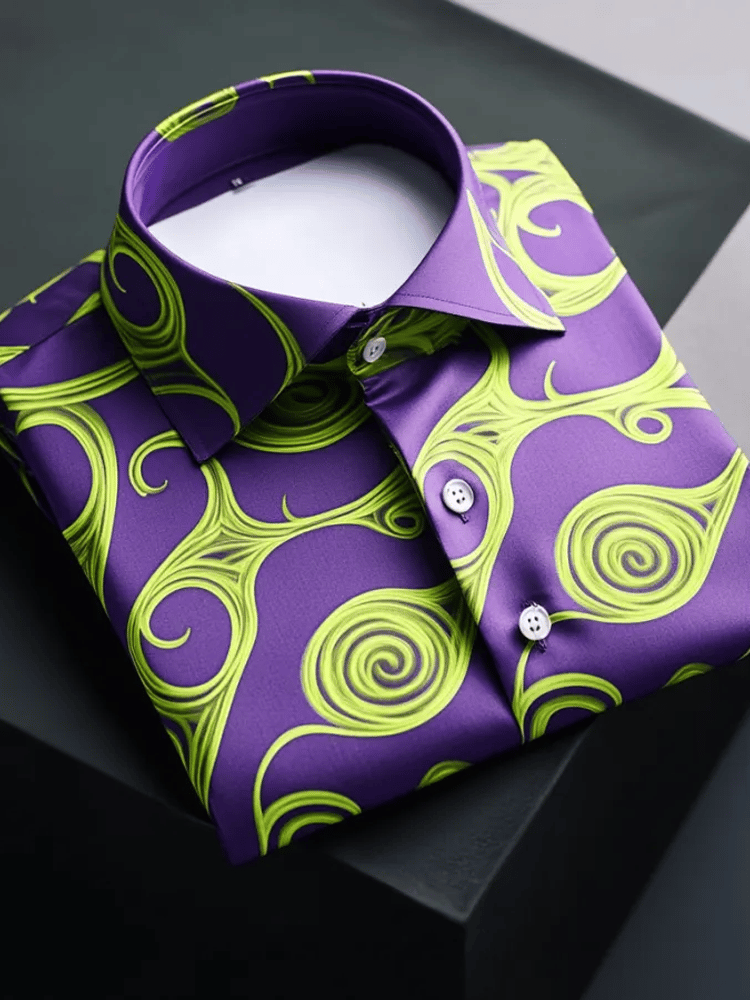 Camisa de lujo ejecutivo de manga larga para hombre