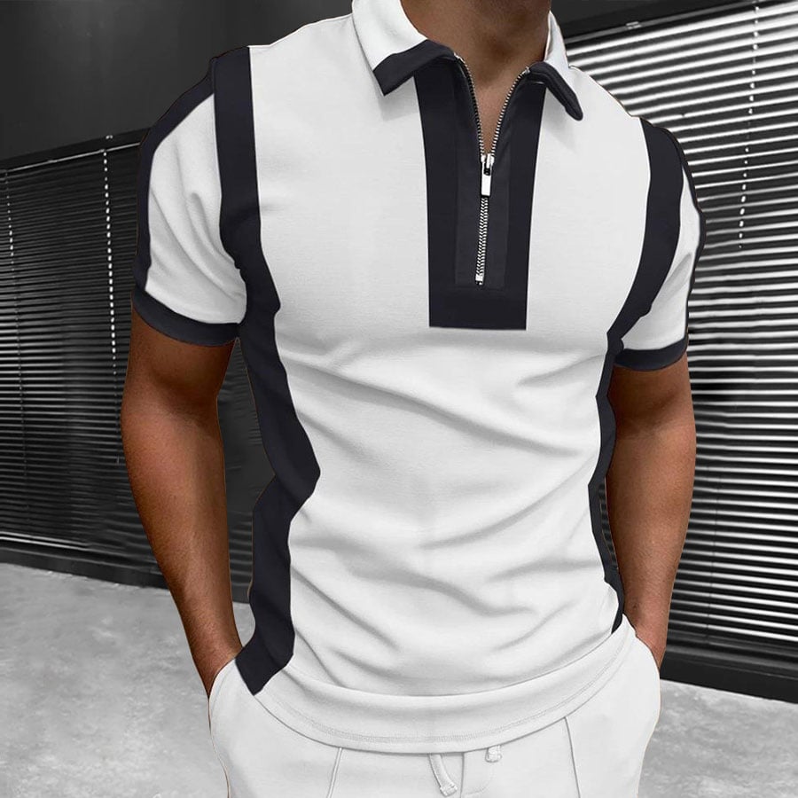 Camiseta casual estampado de manga corta POLO para hombre