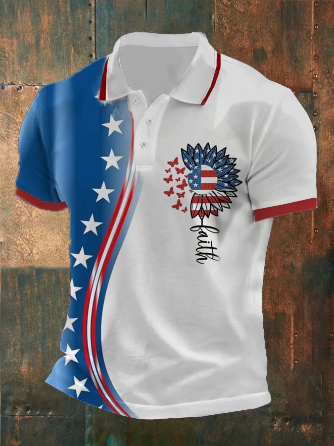 Camisa polo Faith estampado para hombre