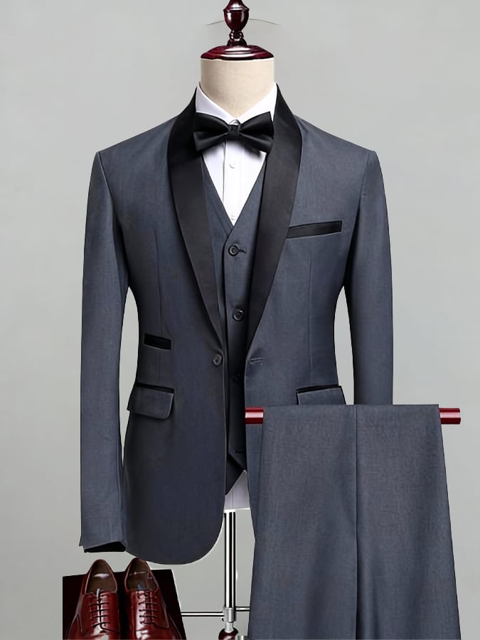 Casual Light ejecutivo Three-Piece Suit Set para hombre